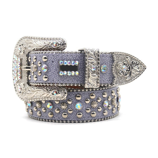 Rhinestone Punk Belt