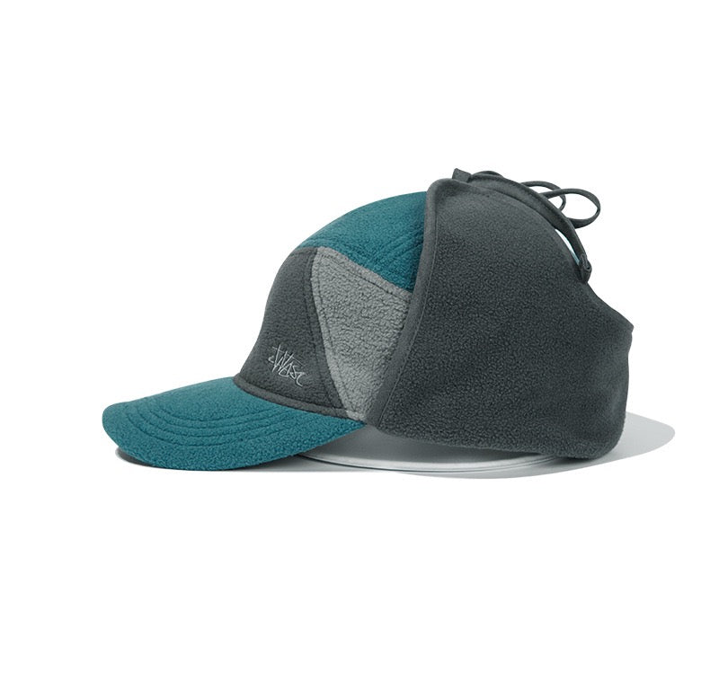 Color-blocked Newsboy Cap