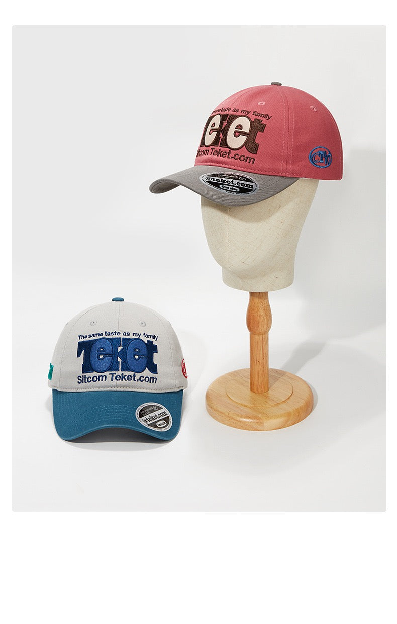 Retro Embroidered Flat Cap