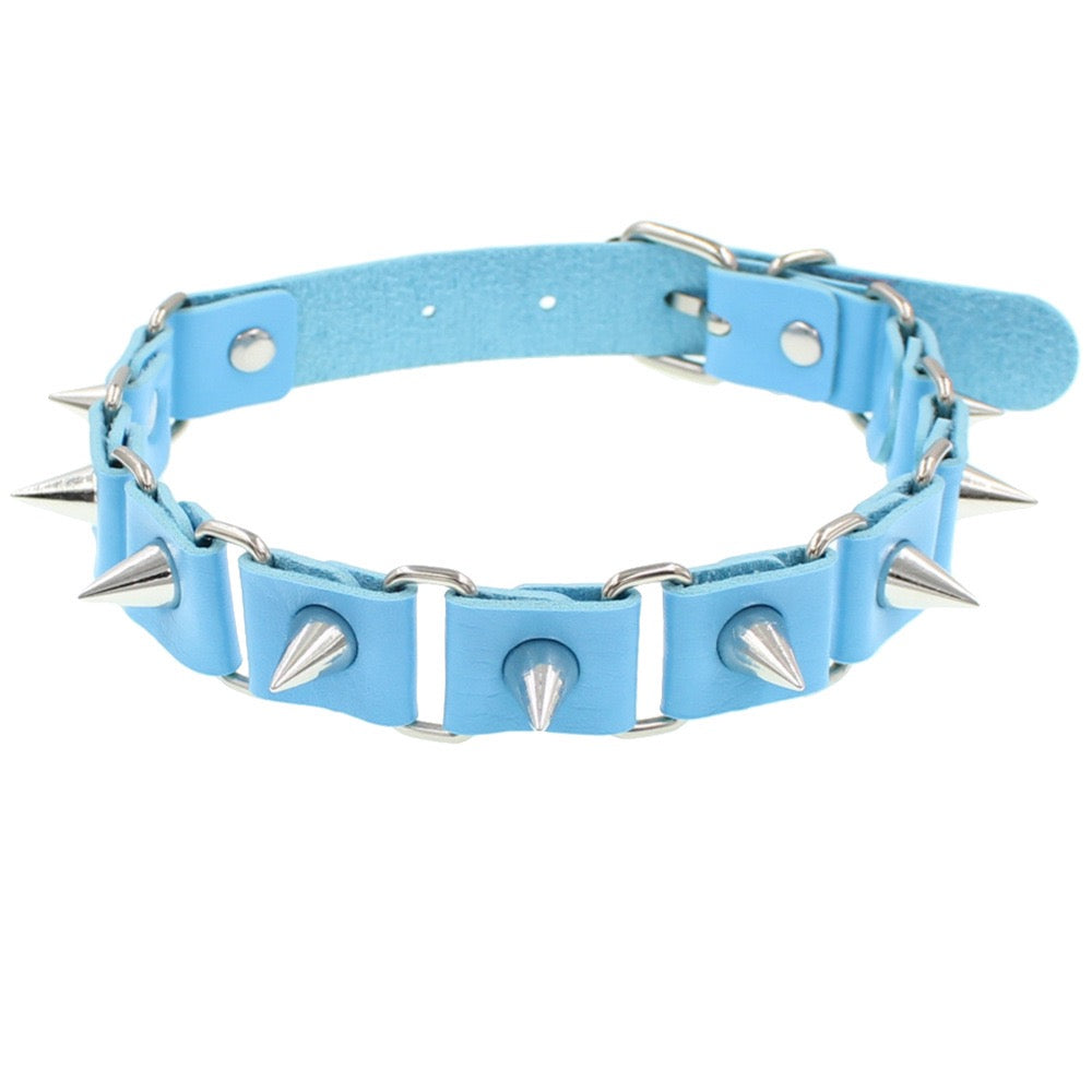 Punk Spiked Studded Necklace