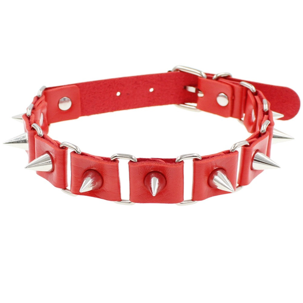 Punk Spiked Studded Necklace