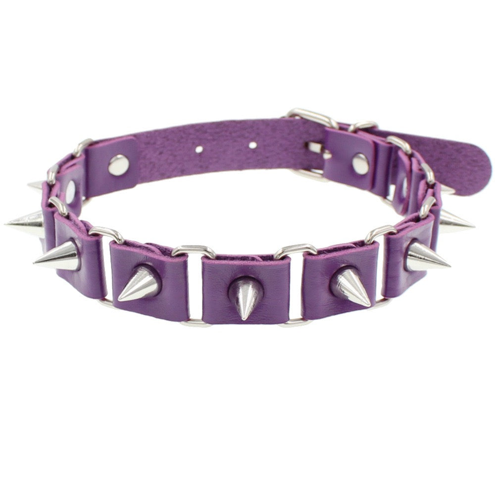 Punk Spiked Studded Necklace