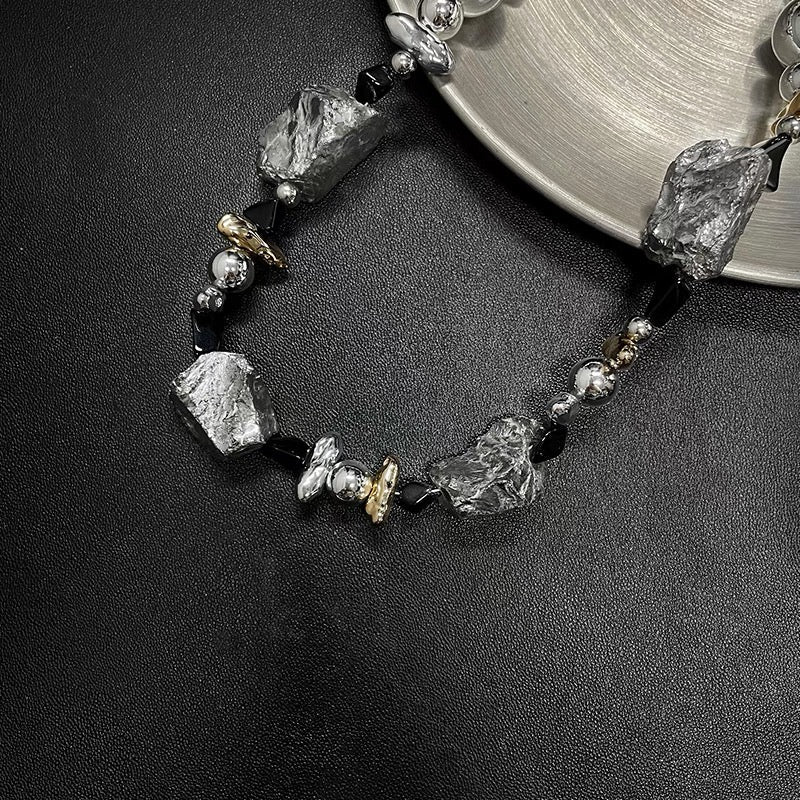 Personalized Natural Stone Beaded Necklace