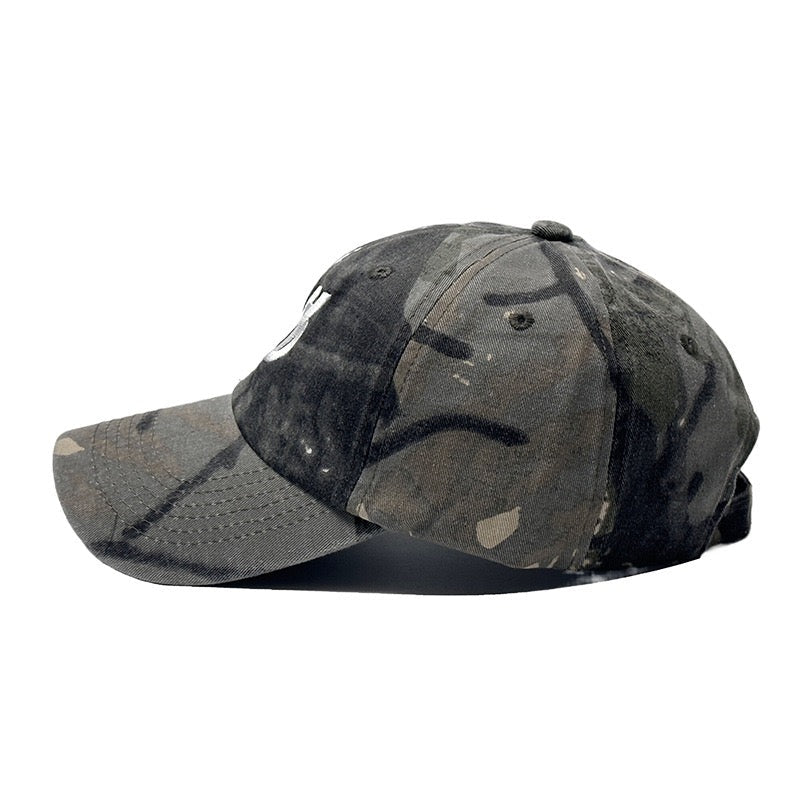 American Vintage Distressed Letter Embroidered Baseball Cap