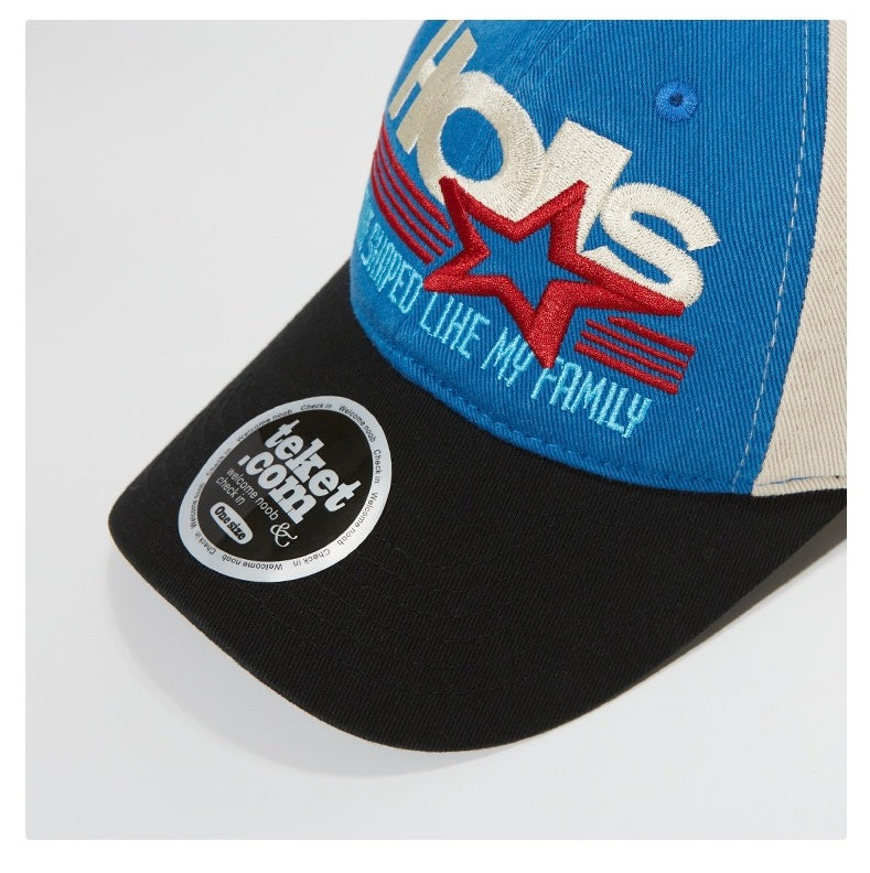 Retro Embroidered Flat Cap