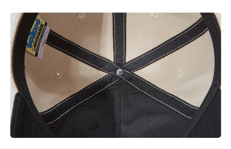 Retro Embroidered Flat Cap