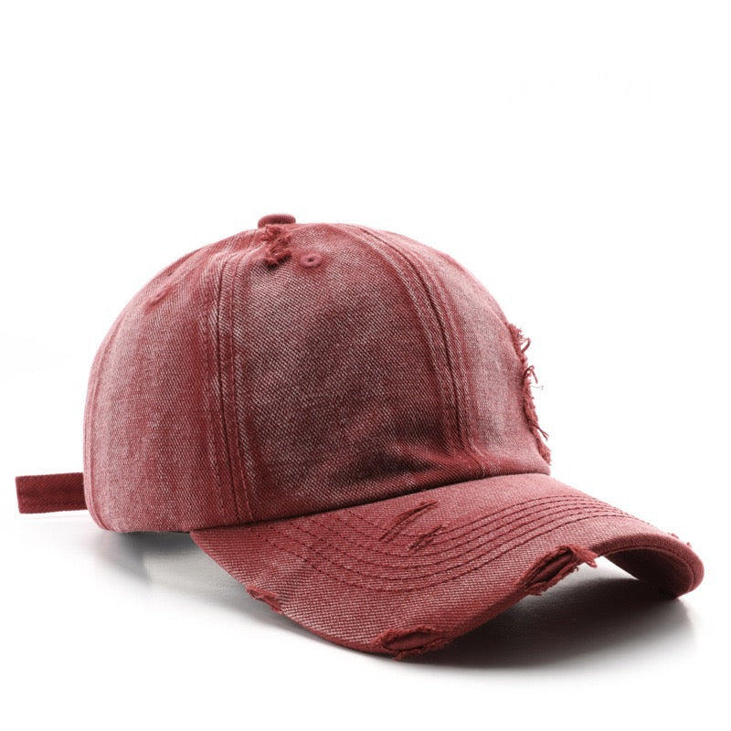 Washed Distressed Solid Color Hat