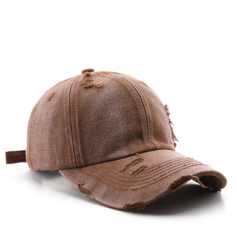 Washed Distressed Solid Color Hat