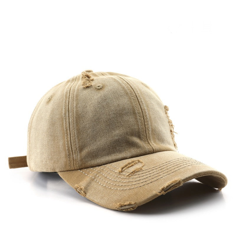 Washed Distressed Solid Color Hat