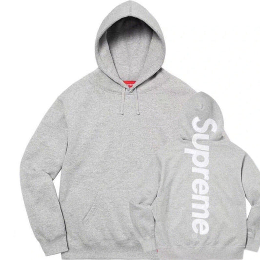 Supreme Vertical Box Logo Hooded Sweatshirt - Heather Grey