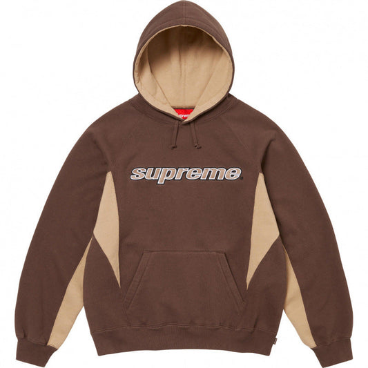 Supreme Outline Hooded Sweatshirt - Brown / Tan