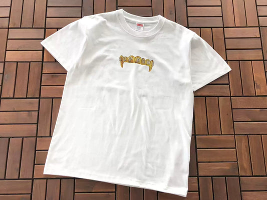 Supreme Gold Grills T-Shirt White