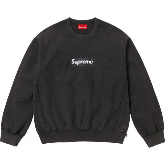 Supreme Box Logo Crewneck - Washed Black