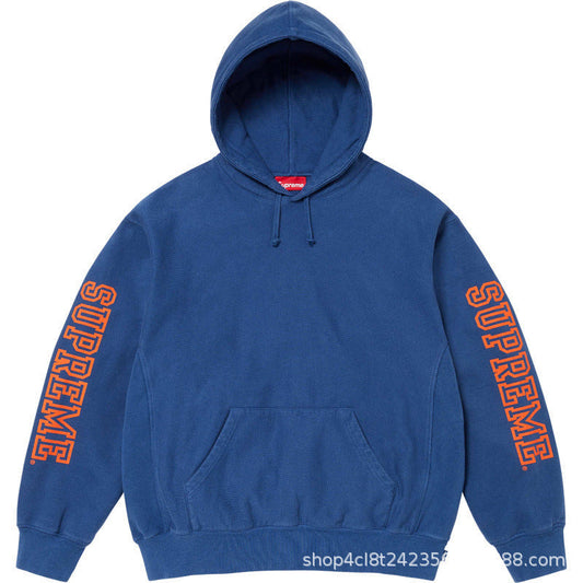 Supreme Sleeve Logo Hooded Sweatshirt - Royal Blue