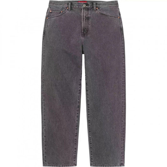 Supreme Washed Denim Jeans - Black / Grey
