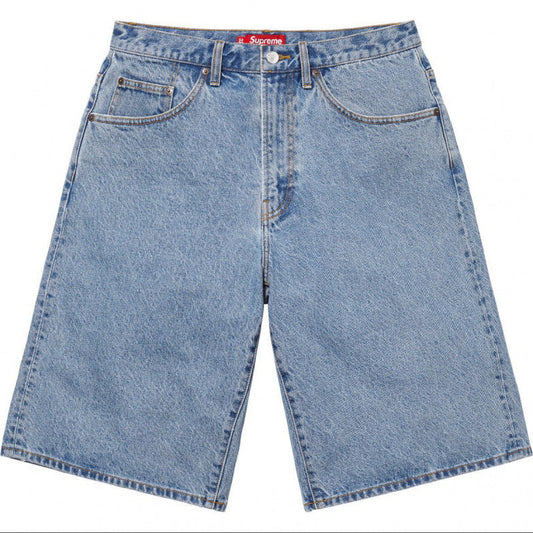 Supreme Denim Work Shorts - Light Blue Wash