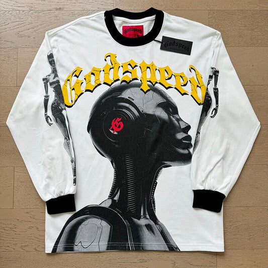 GodSpeed Gothic Graphic Long Sleeve T-Shirt