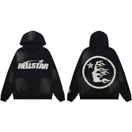 HELLSTAR Star Graphic Black Hoodie