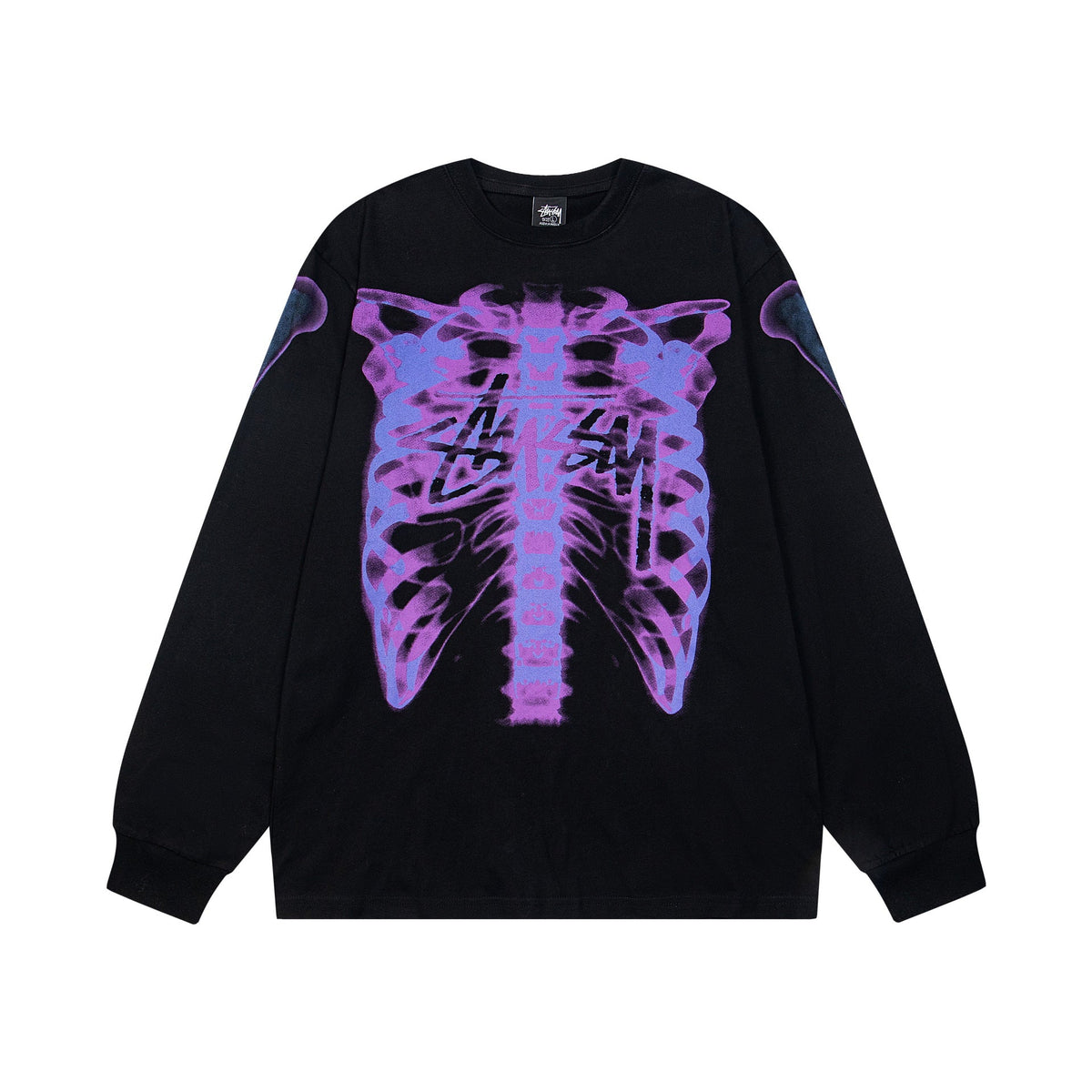 STUSSY Ribcage Graphic Long Sleeve Tee
