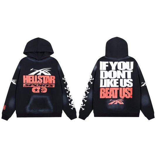 HELLSTAR Sports Graphic Black Hoodie