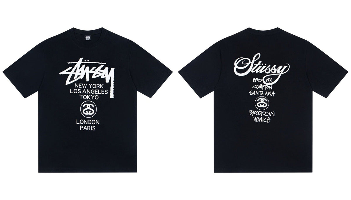STUSSY City Logo Graphic T-Shirt