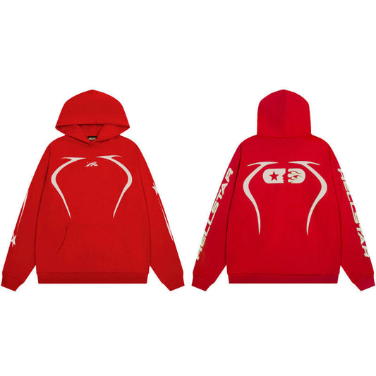 HELLSTAR Arc Graphic Red Hoodie