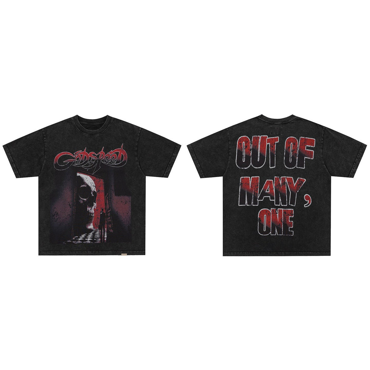 GodSpeed Out of Many Skull Graphic T-Shirt