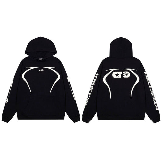 HELLSTAR Arc Graphic Black Hoodie