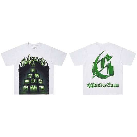 GodSpeed Glitch TV Graphic T-Shirt