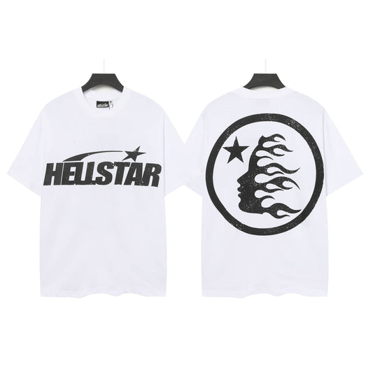 HELLSTAR Classic Logo Graphic T-Shirt – White