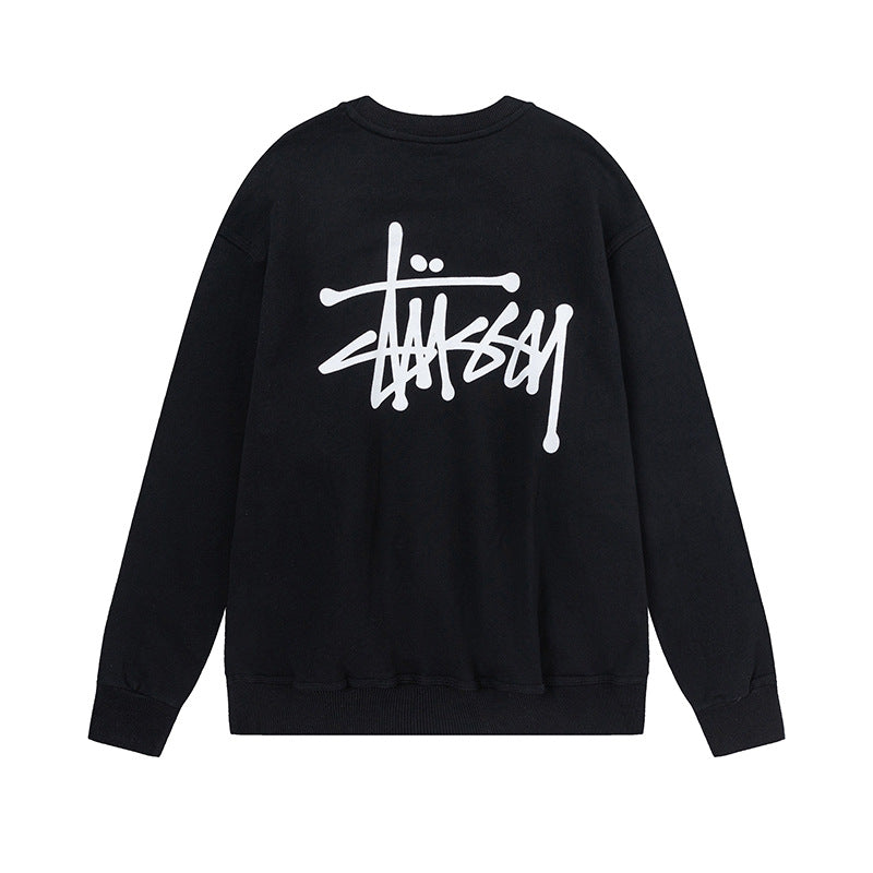 STUSSY Basic Logo Crewneck Sweatshirt Black