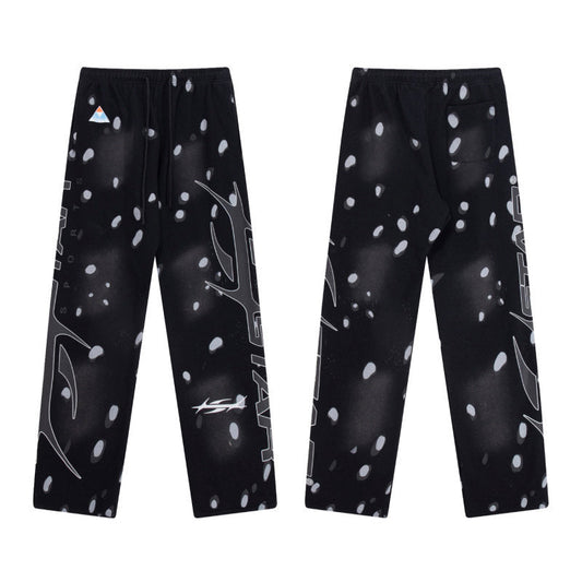 HELLSTAR Galaxy Graphic Sweatpants Black