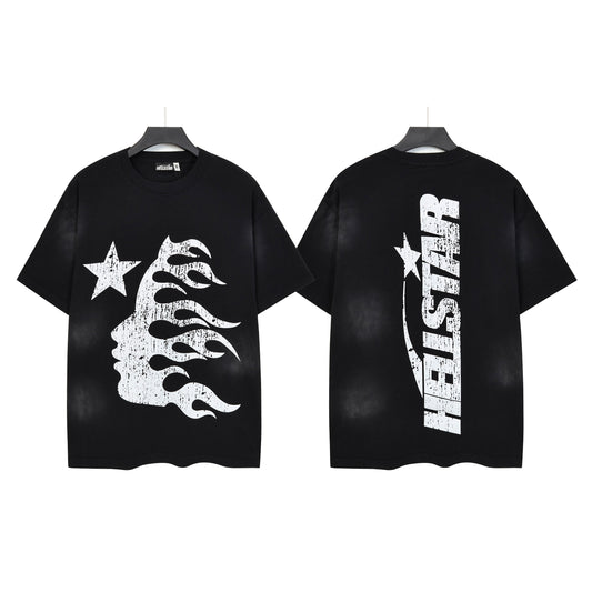 HELLSTAR Star Flame T-Shirt – Black