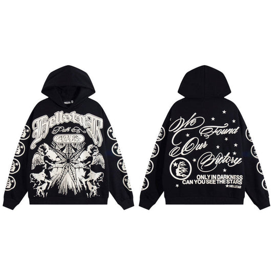 HELLSTAR Black Victory Graphic Pullover Hoodie