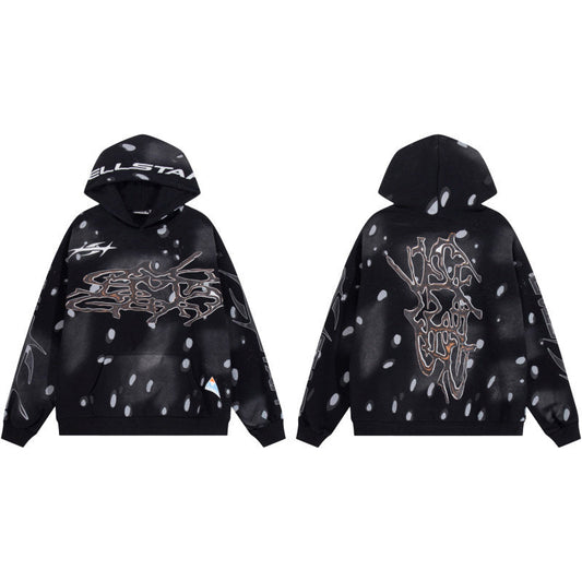 HELLSTAR Black Path to Paradise Splatter Hoodie
