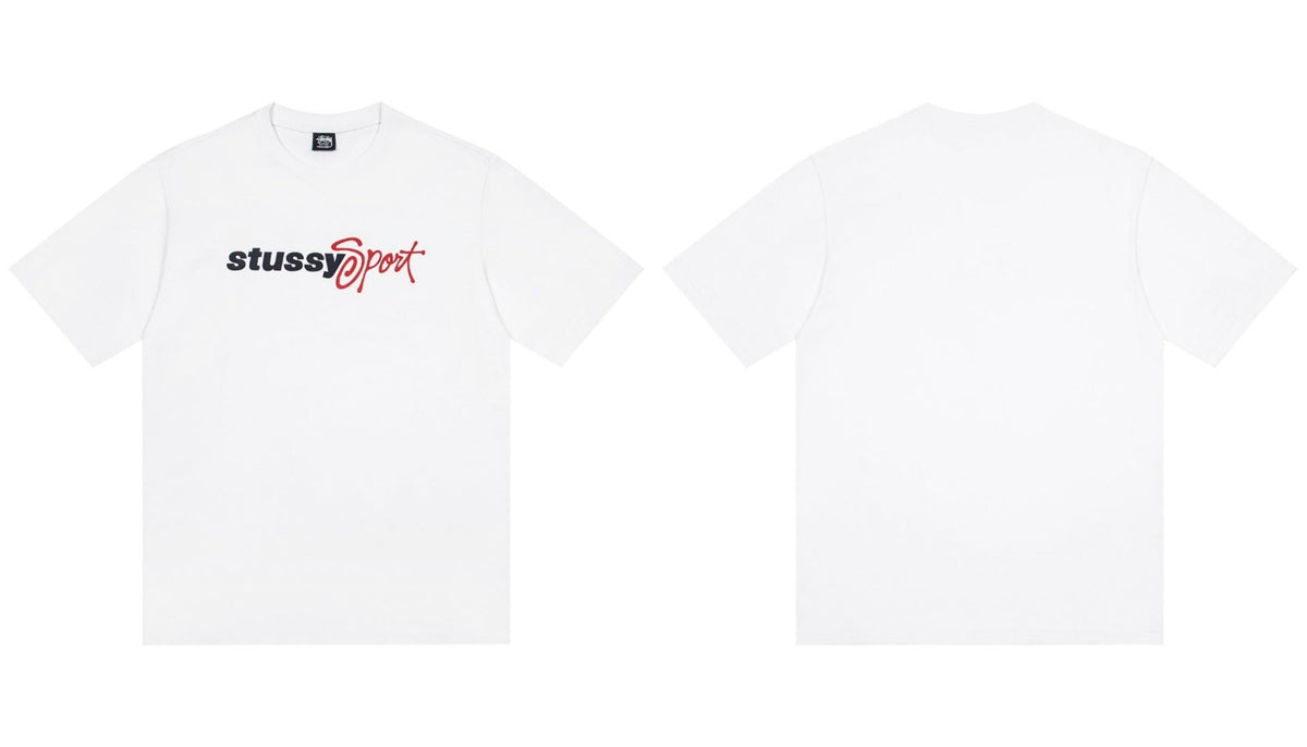 STUSSY Sport Logo T-Shirt – White