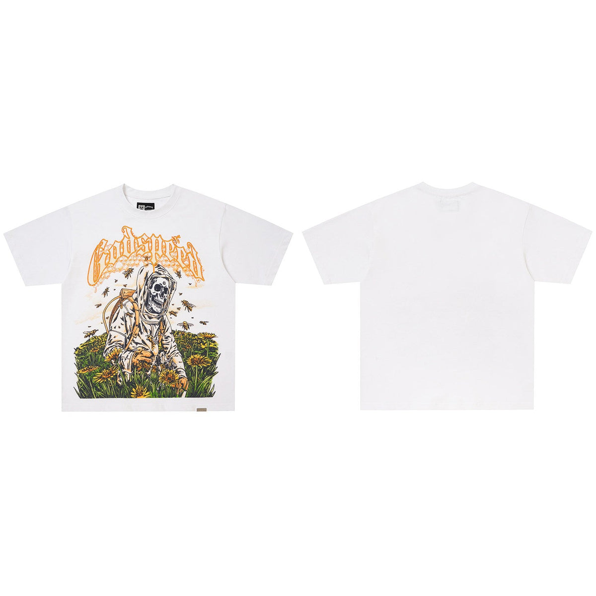 GodSpeed Washed Black Sunset Graphic Tee