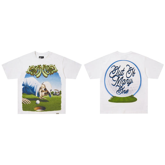 GodSpeed Out of Many One White Graphic T-Shirt
