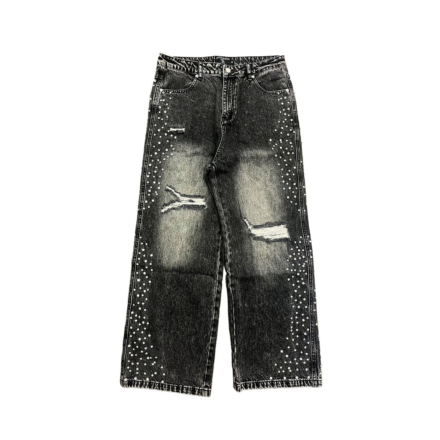 Grey ‘Stone’ Baggy Jeans