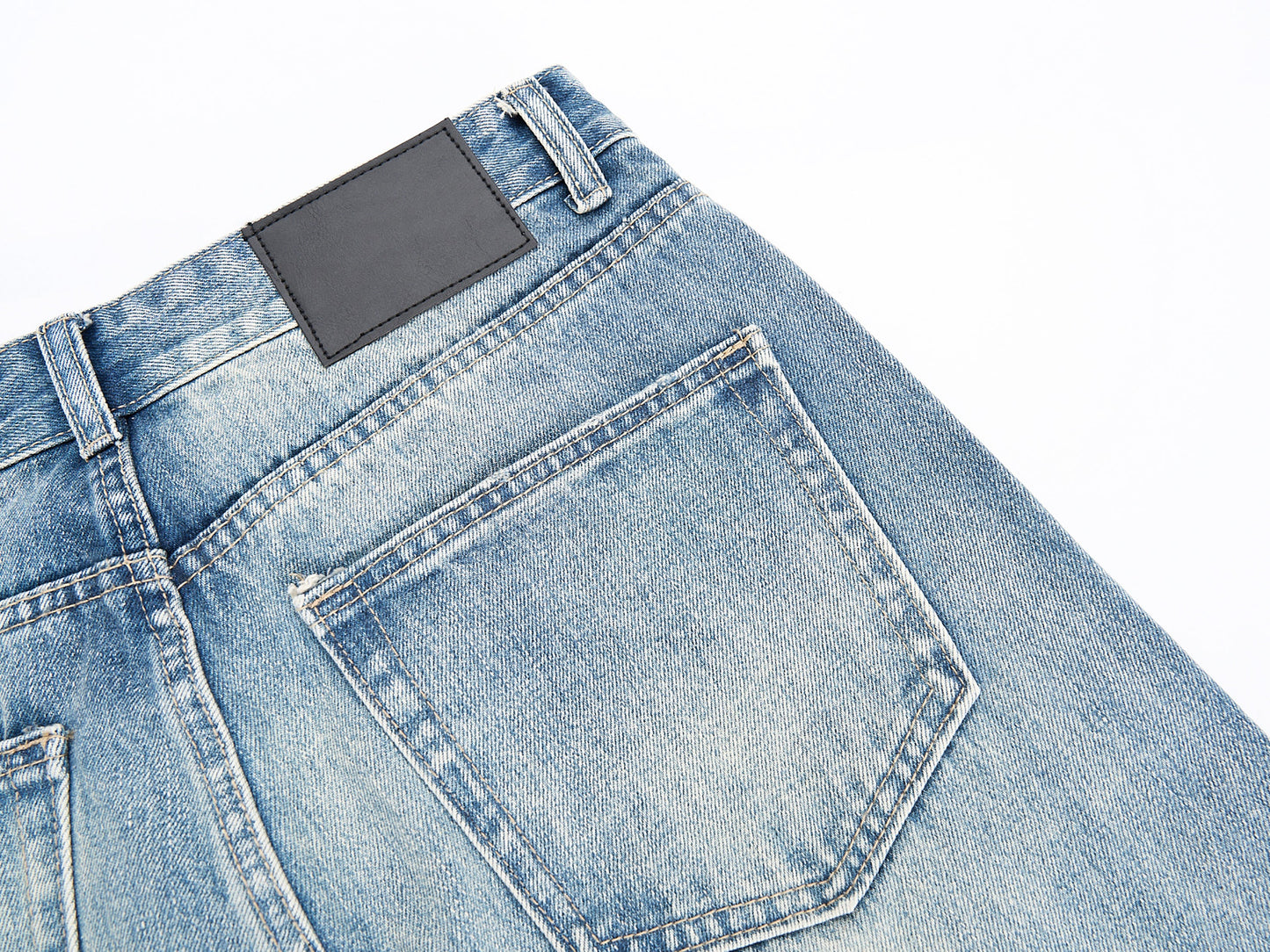 CapCabin Washed Wide-Leg Denim Jeans