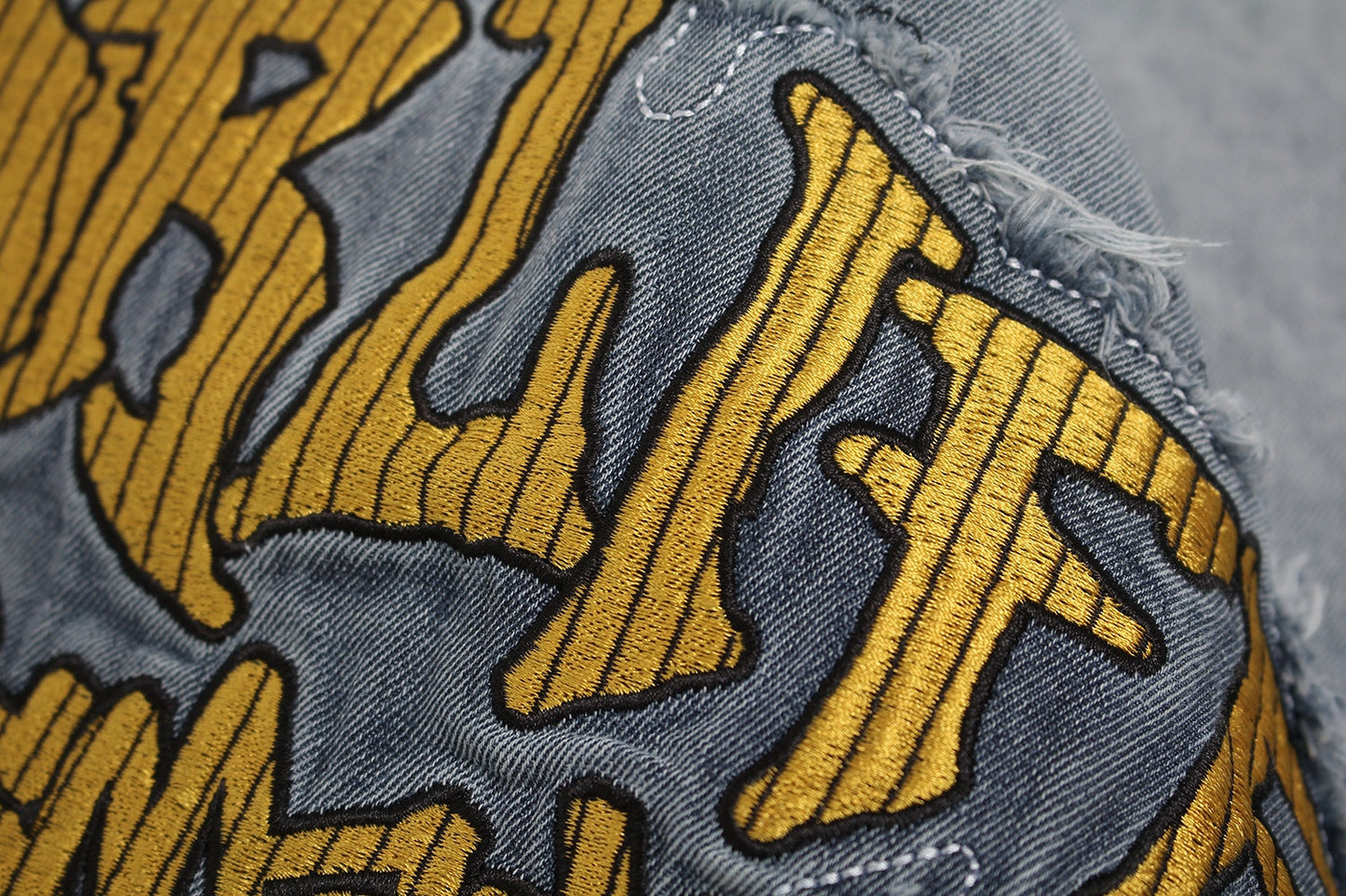 CapCabin Vintage Distressed Embroidery Graphic T-Shirt