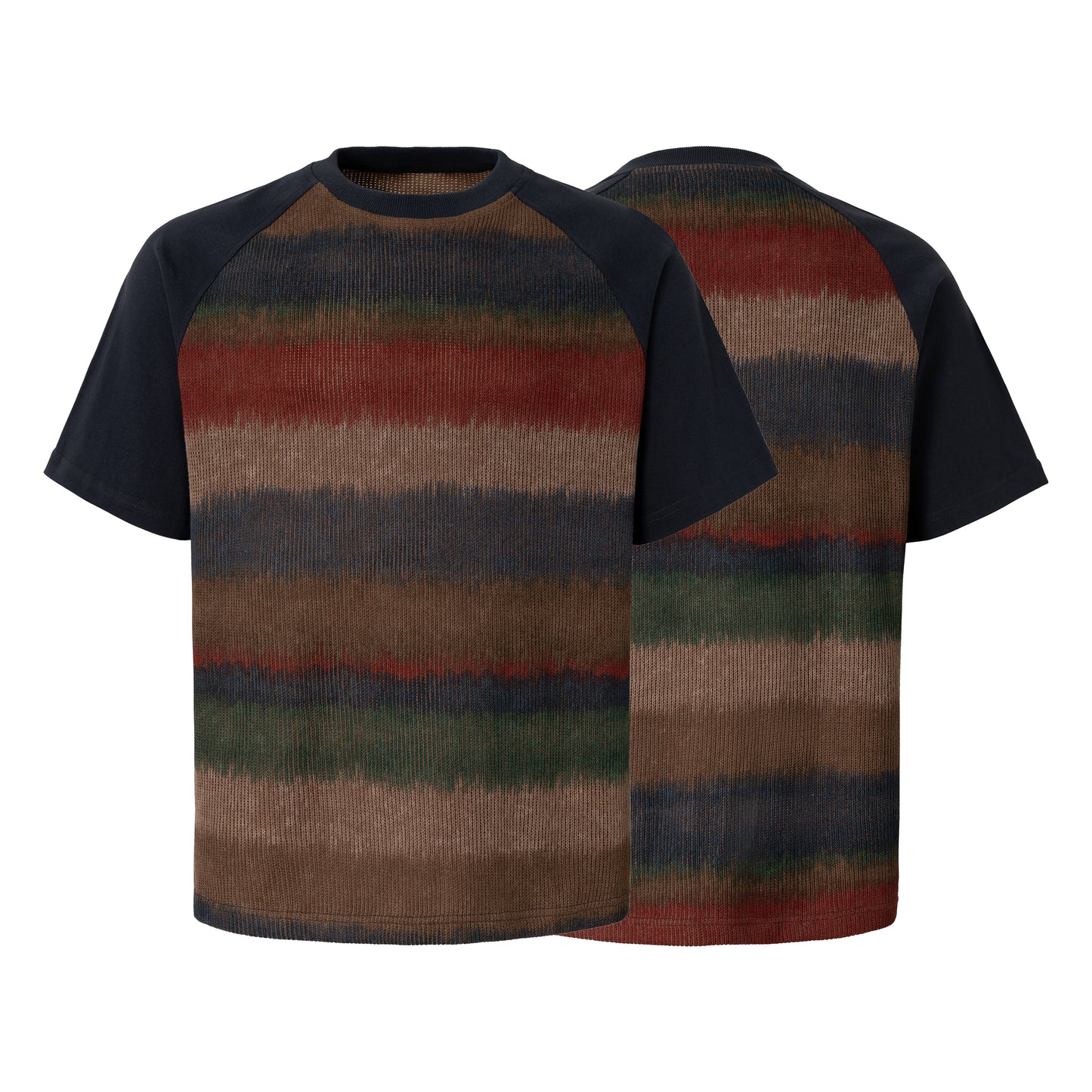 CapCabin Gradient Stripe Raglan Tee