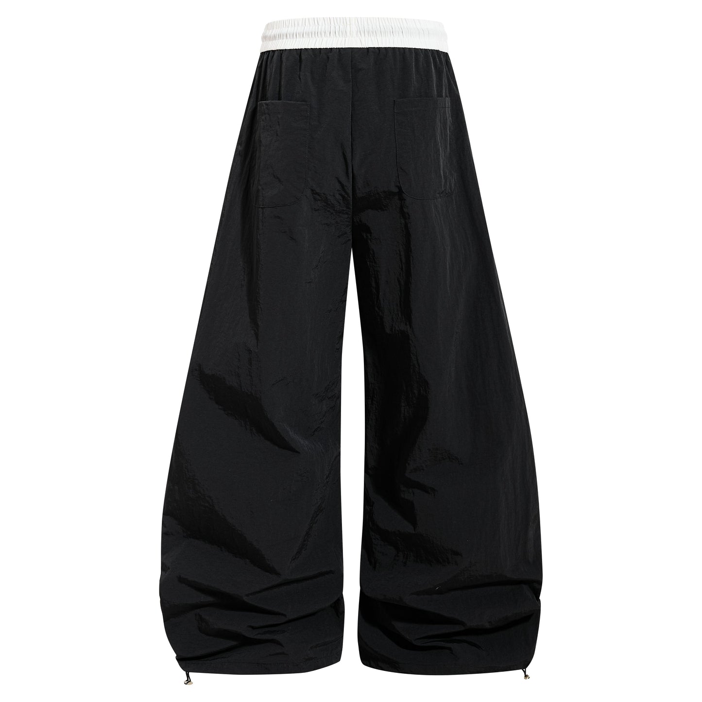 CapCabin Retro Script Wide-Leg Track Pants