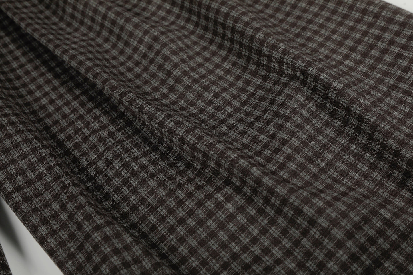CapCabin Wide-Leg Plaid Trousers