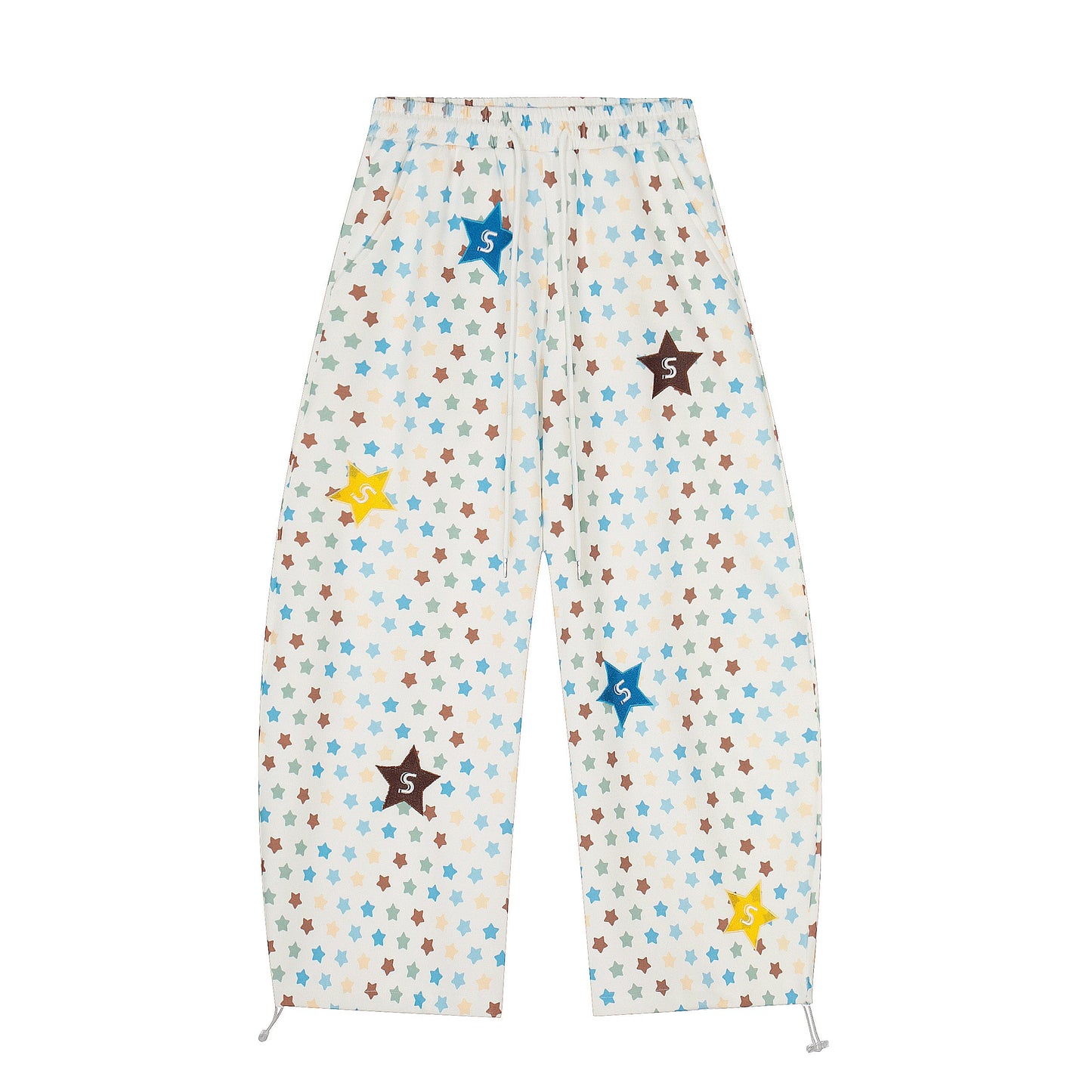 CapCabin Multi-Star Wide-Leg Pants