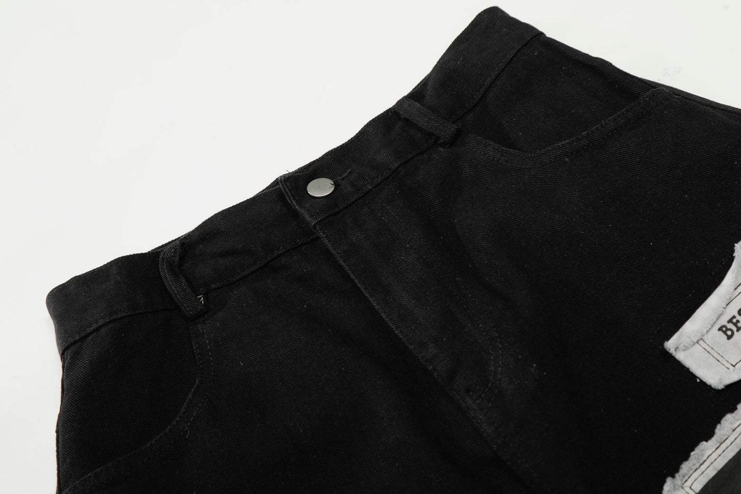 CapCabin Graphic Patchwork Wide-Leg Pants