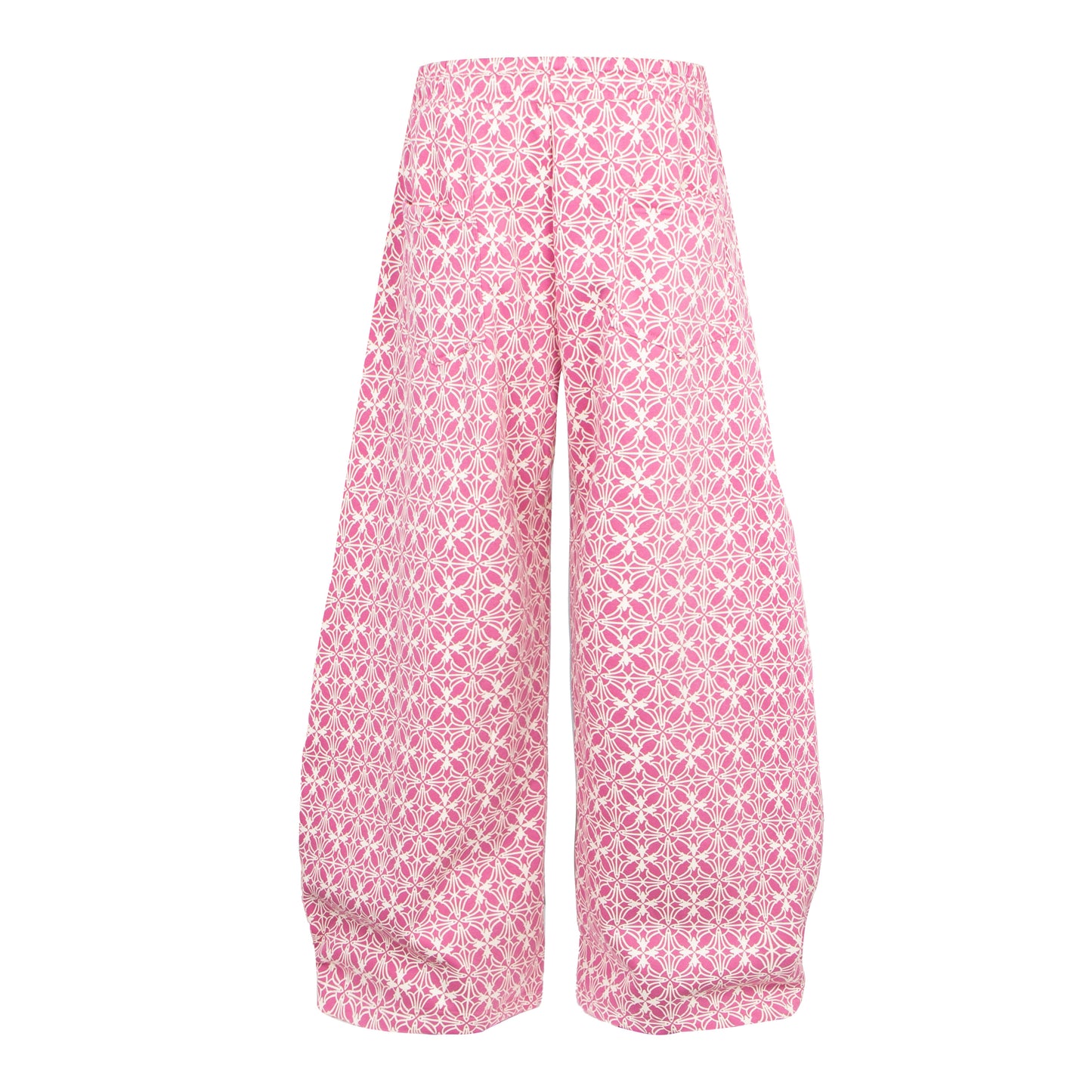 CapCabin All-Over Pattern Graphic Wide-Leg Pants
