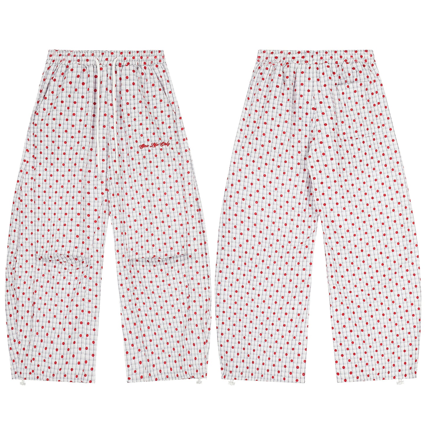 CapCabin Polka Dot Wide-Leg Pants