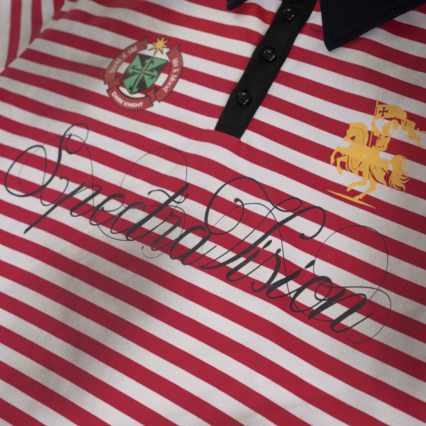 CapCabin “Stripe Crest Polo Tee”