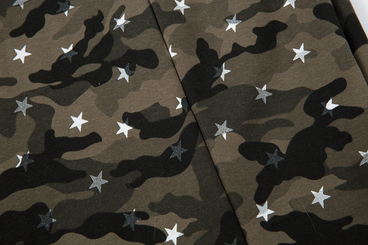 CapCabin Star Camo Wide-Leg Sweatpants